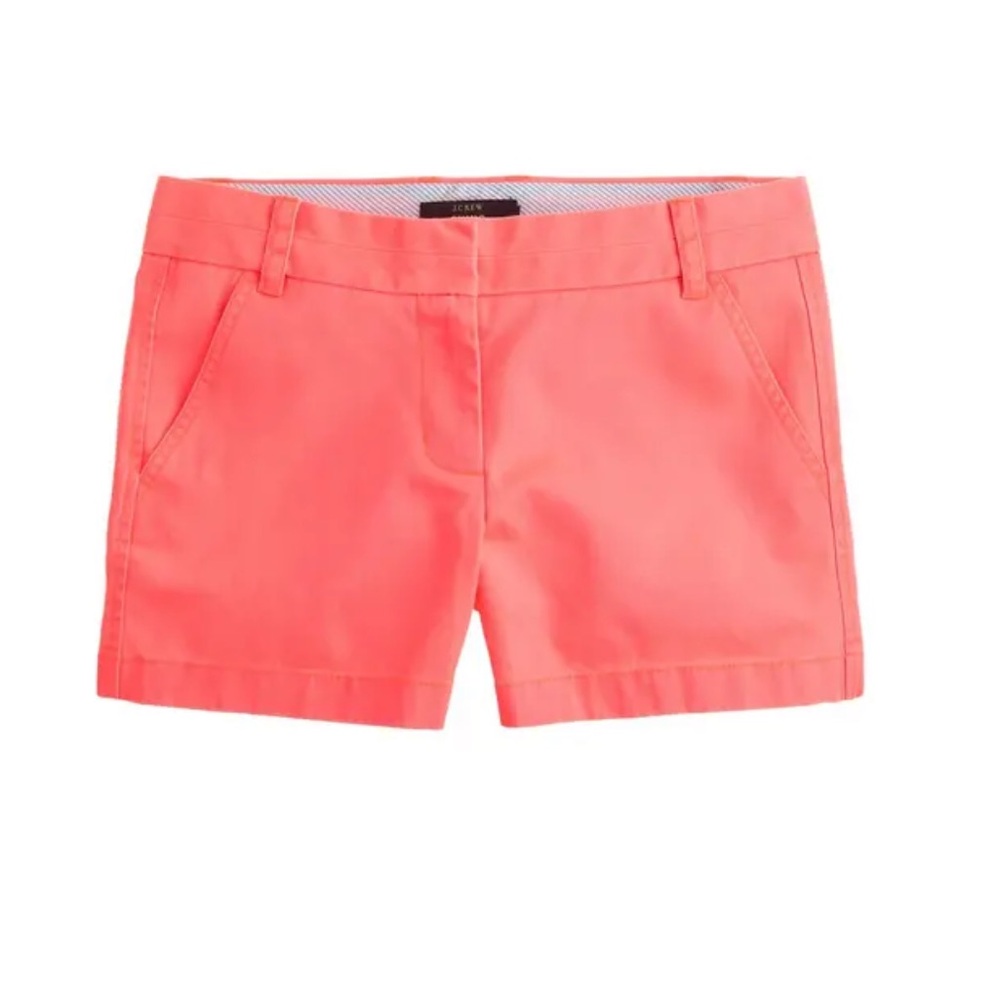 J. Crew 3” Chino Shorts Bright Pink